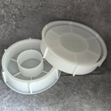 Grande redondo vaso de flores de concreto moldes bandeja de gesso tigela de armazenamento molde de silicone cimento suculentas plantas pote molde