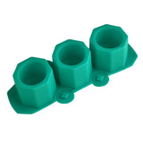 Vaso de flores de concreto redondo com 3 buracos, molde de silicone, molde de concreto de gesso para vaso de flores suculentas, decoração de vela de aromaterapia diy