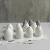 Ovo de páscoa molde de silicone oito buracos tridimensional forma de ovo molde de gesso diy artesanal decoração de casa para a páscoa celebrar