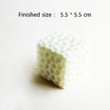 Cubo favo de mel scented vela gesso molde de silicone grau alimentício mousse de chocolate forma de cubo 3d moldes presente de casamento decoração para casa