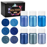 Resina epóxi Mold Corante Corante, Pigmento Pérola, Glitter Artesanato, Mineral, DIY, 6 Cores por Conjunto
