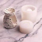Recipiente De Aquecimento De Vela Fogão De Aromaterapia Suporte De Aquecimento Difusor De Tigela Pequena, Molde De Silicone, CupCandle De Cimento