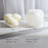3d grande tamanho tubo nó vela silicone molde gravata corda bola torcido nós de malha velas molde para o molde de sabão exclusivo presente estranho