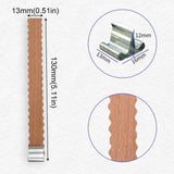 Eco-friendly Smokeless Wave Pavios De Vela De Madeira, Chama Grande, Núcleo De Cera De Madeira Longo, Frascos De Vela, Kit De Presente DIY, 10Pcs por Conjunto