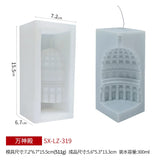 3d criativo arquitetura nórdica vela molde de silicone diy cúpula arco romano concreto gesso sabão vela fazendo ferramenta decoração para casa