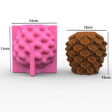 Grande manhã glória pilar silicone vela molde pinheiro cone natal árvore de gesso resina sabão cozimento gelo molde casa decoração presentes