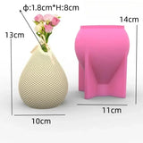 Novo 14-24cm grande vaso minimalista nórdico resina molde de silicone forma geométrica irregular vaso concreto cimento gesso molde de silicone