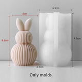 Ovo de páscoa coelho forma de ovo molde de silicone vela gesso ornamento molde decoração vela fazendo suprimentos