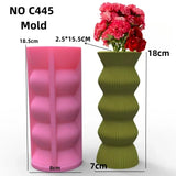 Novo 14-24cm grande vaso minimalista nórdico resina molde de silicone forma geométrica irregular vaso concreto cimento gesso molde de silicone