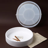 Grande capacidade cimento vela tigela, molde de silicone, vaso ao ar livre, plant pot base, bandeja de gesso, molde de concreto, Home Decor suprimentos