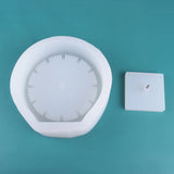 Molde de silicone geométrico estilo nórdico, Molde Pinkie, Moldes de relógio de mesa, Cimento Design Criativo para Escritório e Casa