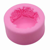 Rose Flower Shaped Silicone Candle Mold, Fondant Moldes, Handmade Soap Clay Mold, Bolo De Cozimento, Presente De Casamento, Ferramentas De Decoração, Grau Alimentar