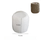 Molde de copo de vela de armazenamento de espaço redondo padrão de lua decoração de mesa molde de silicone de gesso molde de recipiente de vela de concreto de gesso