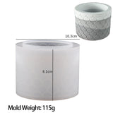 Silicone Cilindro Vela Jar, Vela Perfumada Cup, Resina Epóxi Mold Artesanato Ferramentas, Suculentas Vasos De Armazenamento De Jóias