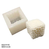 Cubo favo de mel scented vela gesso molde de silicone grau alimentício mousse de chocolate forma de cubo 3d moldes presente de casamento decoração para casa