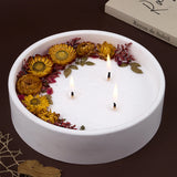 Grande capacidade cimento vela tigela, molde de silicone, vaso ao ar livre, plant pot base, bandeja de gesso, molde de concreto, Home Decor suprimentos