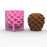 Grande manhã glória pilar silicone vela molde pinheiro cone natal árvore de gesso resina sabão cozimento gelo molde casa decoração presentes