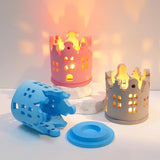 Molde de Silicone 3D para Casa e Castiçal Decorativo