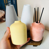 Molde de silicone para vaso grande, molde de concreto para fazer vaso, estilo nórdico, recipiente de bastão de aromaterapia, molde de argila de gesso