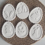 Coelho de páscoa série molde ovo pingente molde de silicone coelhinho da páscoa tag resina molde chaveiro brincos molde de gesso