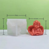 Anjo Perfumado Silicone Vela Molde, Anjo Alado, Bolo De Ornamento De Chocolate, Sabão Artesanal, Vela Fazendo, Molde De Resina