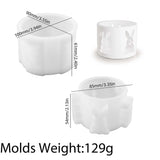 Coelho de páscoa castiçal molde de silicone bonito coelho oco tealight castiçal concreto gesso resina fundição moldes decoração para casa
