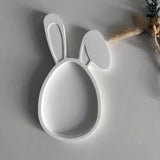Bandeja de coelho molde de silicone diy coelhinho da páscoa concreto armazenamento de cimento prato molde placa de exibição de jóias moldes de fundição de resina de gesso