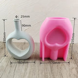 14-24cm grande dobrado listrado donut vaso resina molde de silicone onda listrado vaso concreto cimento gesso molde vaso geométrico molde