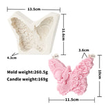 Butterfly Skull Silicone Candle Mold, Anjo e Anjo Padrão, DIY Resina Mold, Decoração do Dia das Bruxas, Home Decor, 2D