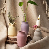 Molde De Silicone De Frasco De Concreto, Cabaça Artesanal DIY, Estilo Saco De Sorte, Gesso, Vaso Pequeno, Castiçal, Molde De Resina, Artesanato, Decoração De Casa
