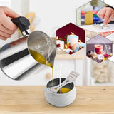 Conjunto de pote de cera para castiçal, 206 peças, suporte de ferro para velas perfumadas, ferramentas para fazer velas, jarra de velas, decoração de festa em casa, presentes de aniversário