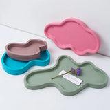 Molde irregular de silicone para decoração, gesso artesanal, armazenamento de concreto, saucer coaster, molde de resina epóxi, presente criativo do ofício, DIY