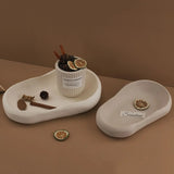 Wabi-Sabi Estilo Oval Bandeja De Armazenamento, Molde De Concreto, Placa De Resina Epóxi, Molde De Silicone, Decoração De Casa, Bandeja De Armazenamento De Porca, Gesso