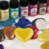 Resina epóxi Mold Corante Corante, Pigmento Pérola, Glitter Artesanato, Mineral, DIY, 6 Cores por Conjunto