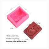 Dormir Sereia Vela Molde Silicone Conch Mulher Sabão Resina Gesso Molde Corpo Humano Gelo Chocolate Baking Set Home Decor Presentes