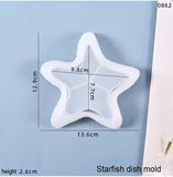 Starfish Leaf Silicone Mold, DIY Handmade Jóias De Armazenamento, resina epóxi, Artesanato, Decoração Para Casa Ornamentos