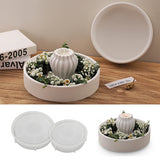 Redonda Tigela De Armazenamento Moldes De Silicone, cimento artesanal DIY, bandeja De Vela De Gesso, molde De Vaso De Flores, Molde De Fundição De Resina Concreta, Decoração De Casa
