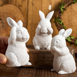 3d coelhinho da páscoa silicone vela molde diy bonito animal coelho ornamentos moldes de fundição sabão gesso resina fazendo casa artesanato decoração