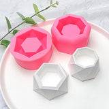 Molde de Silicone Geométrico para Velas e Vasos