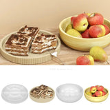 Grande Bandeja Circular Molde De Gesso Resina Epóxi Diy Molde De Silicone Plantador De Cimento Bandeja De Armazenamento Em Casa Tigela De Concreto Molde