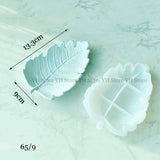 Bandeja de folhas de concreto molde de silicone artesanal folhas de bordo forma jóias armazenamento prato molde gesso casa ornamento resina cola epoxy moldes