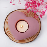 Silicone Mold Candle Holder para Home Decor, DIY Concrete Gipsita Candle Holder, Molde de resina epóxi, 3D Candlestick Crafts, Estrela, Lua, Coração