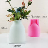 14-24cm grande dobrado listrado donut vaso resina molde de silicone onda listrado vaso concreto cimento gesso molde vaso geométrico molde