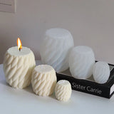 DIY Spinning Twisted Candle, Handmade Criativo 3D Geométrico Raindrop, Gesso Perfumado, Resina Sabão Fazendo Suprimentos, Presentes Do Artesanato Da Família