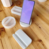 Resina Phone Stand Silicone Mold, Cimento Titular do cartão, Terrazzo Mold, Caseiro Celular Titular para iPhone, DIY