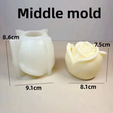 2024 diy fio bola vela molde de silicone tricô fio coração vela molde fio cilindro resina cimento gesso moldes presente natal