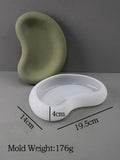 Bandeja De Exibição De Alimentos De Silicone, Forma De Ervilha, DIY Cimento De Gesso, Molde De Derramamento, Base De Armazenamento De Vela, Placa De Sobremesa, Moldes De Decoração