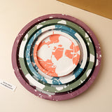 Molde redondo da bandeja do silicone para a decoração Home, armazenamento do Coaster, placa do armazenamento, base do vaso, molde da resina, gesso, molde concreto da carcaça