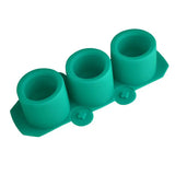 Vaso de flores de concreto redondo com 3 buracos, molde de silicone, molde de concreto de gesso para vaso de flores suculentas, decoração de vela de aromaterapia diy