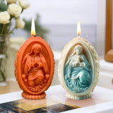 Molde de Silicone 3D Páscoa Jesus e Maria